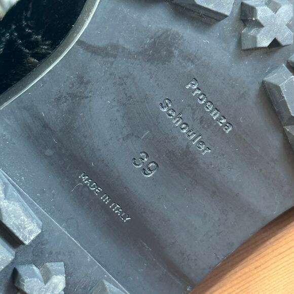 Proenza Schouler Women's Lug Sole Pony Hair Lace Up Boots Size 39 - Picture 10 of 10